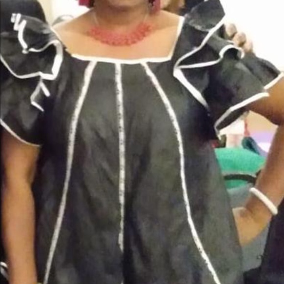 3 pcs. African ruffled sleeve - Picture 7 of 8